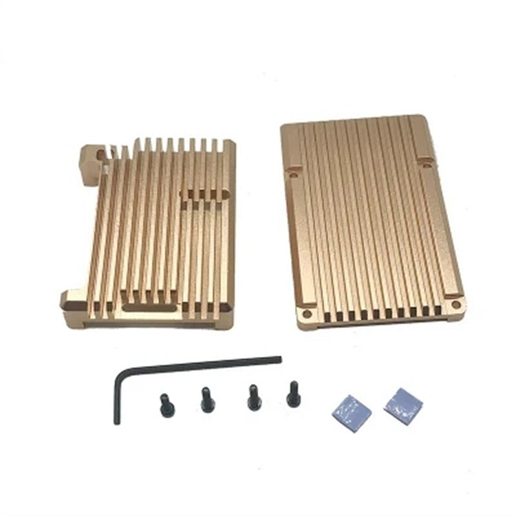 Raspberry Pi 4 Kit-Gehäuse mit Lüfter, Kühlventilator und Kühlkörper